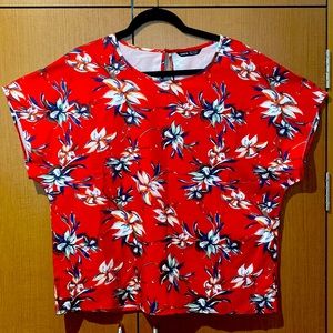 DONATED.  Hawaii print blouse. Size XL